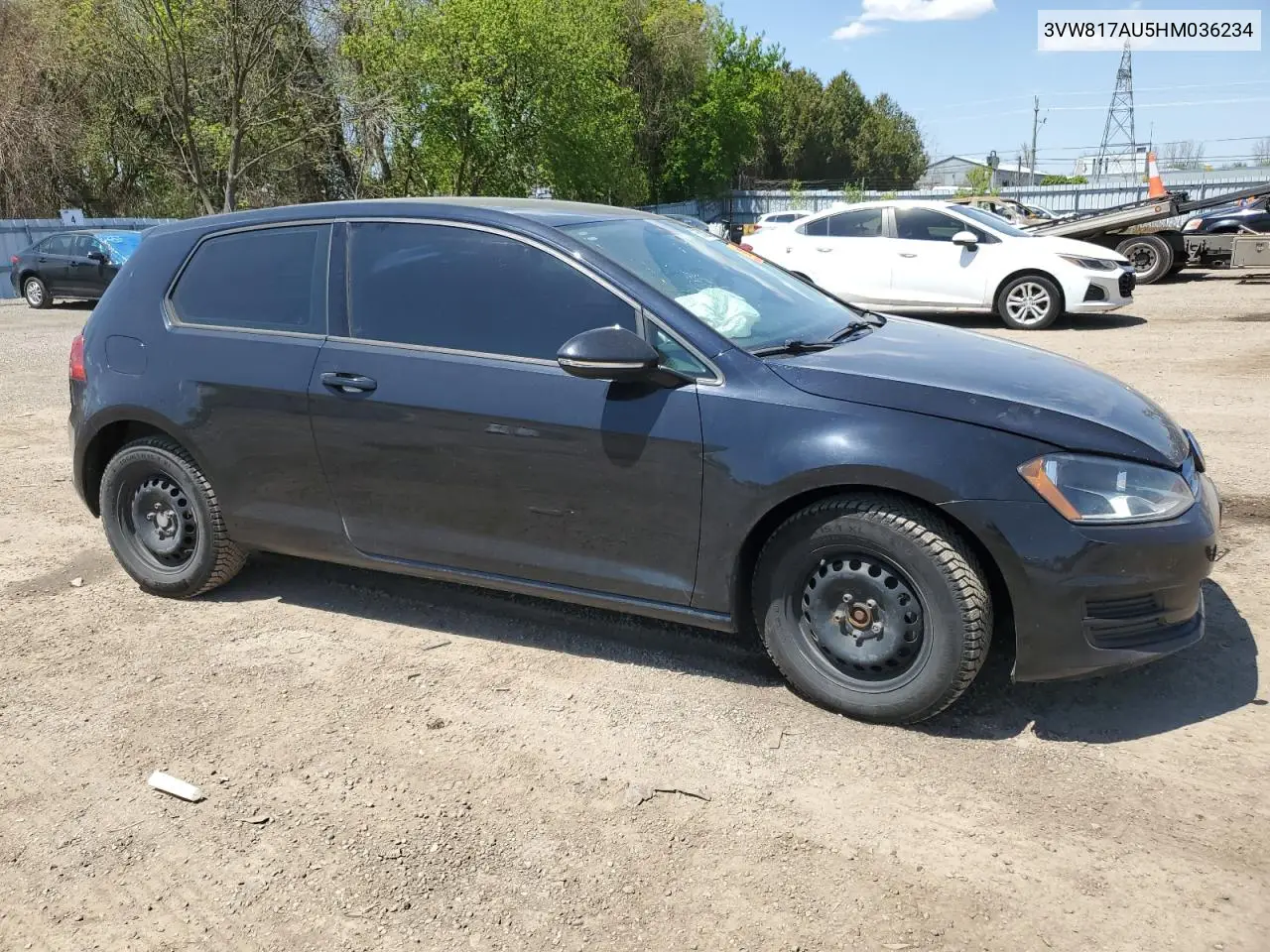 2017 Volkswagen Golf Trendline VIN: 3VW817AU5HM036234 Lot: 56300275