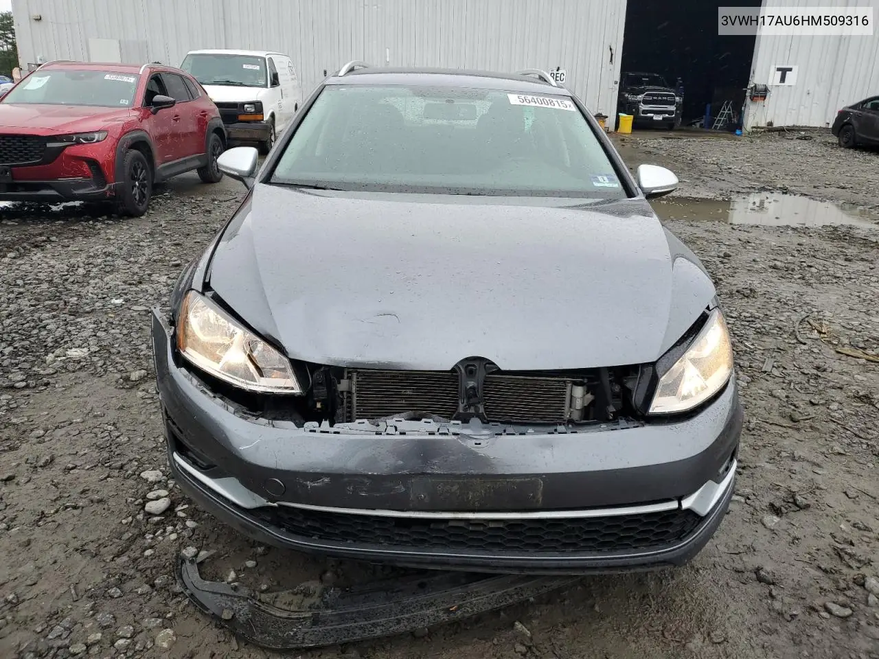 2017 Volkswagen Golf Alltrack S VIN: 3VWH17AU6HM509316 Lot: 56400815