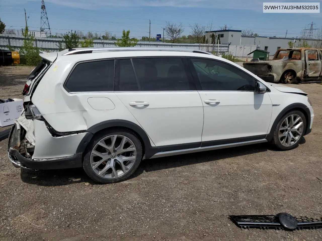 2017 Volkswagen Golf Alltrack S VIN: 3VWH17AU3HM532035 Lot: 56510785