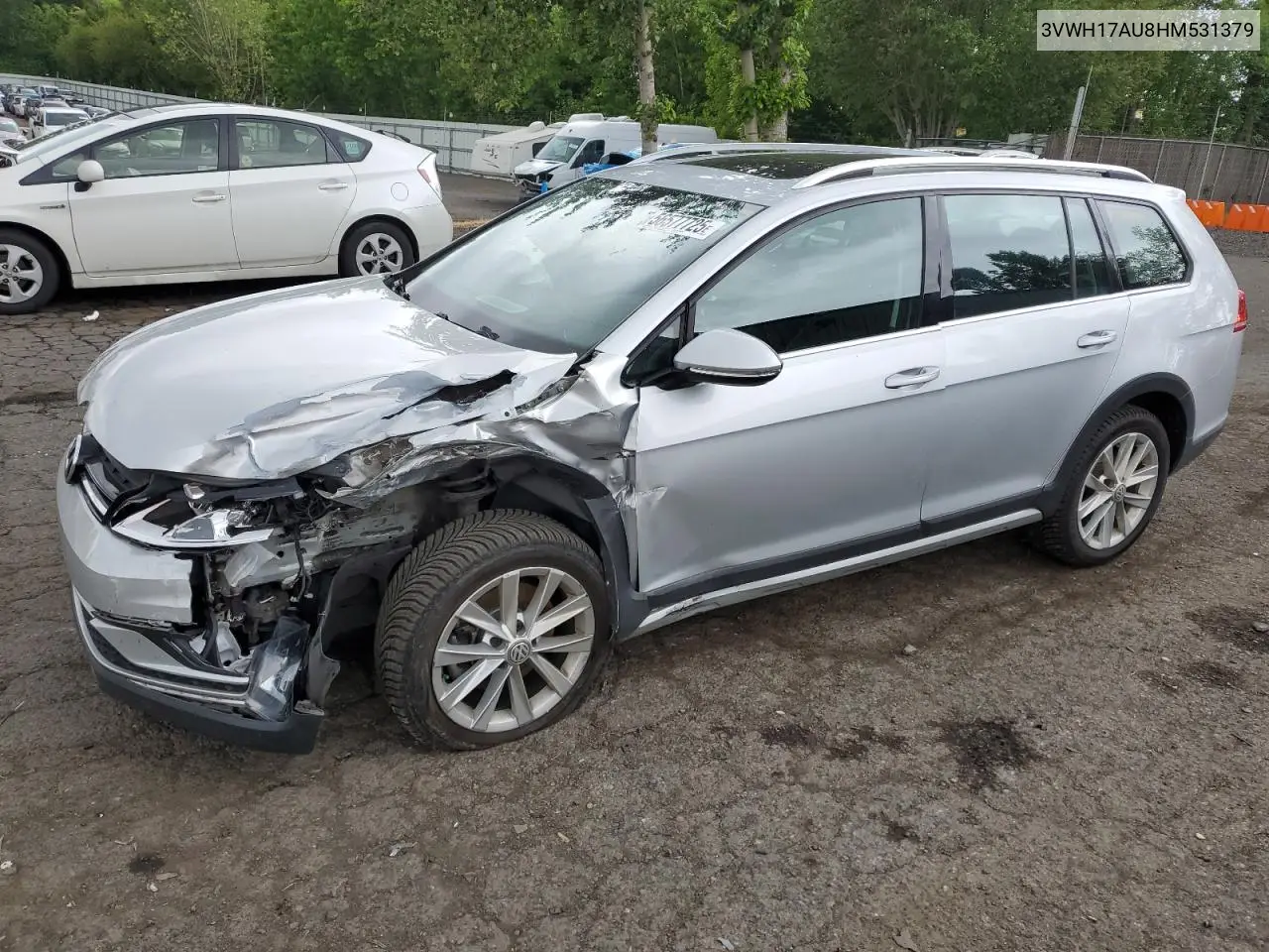2017 Volkswagen Golf Alltrack S VIN: 3VWH17AU8HM531379 Lot: 56577725