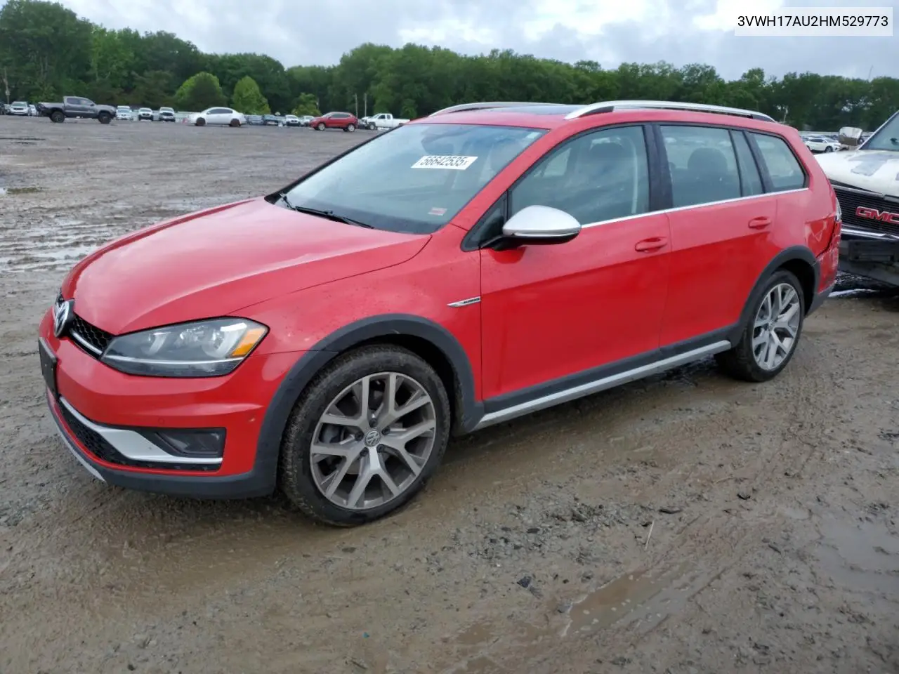 2017 Volkswagen Golf Alltrack S VIN: 3VWH17AU2HM529773 Lot: 56642535