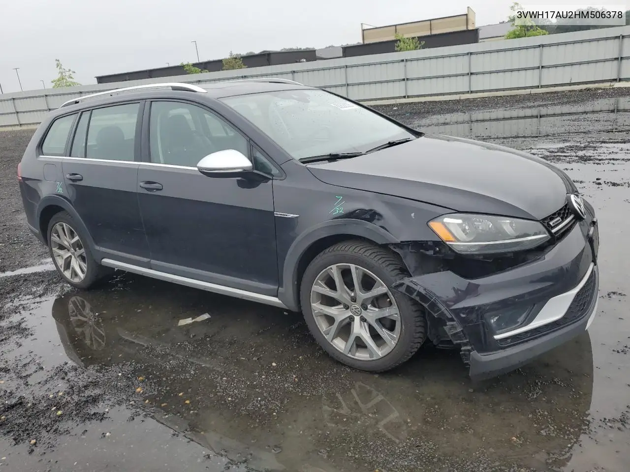 2017 Volkswagen Golf Alltrack S VIN: 3VWH17AU2HM506378 Lot: 60822005