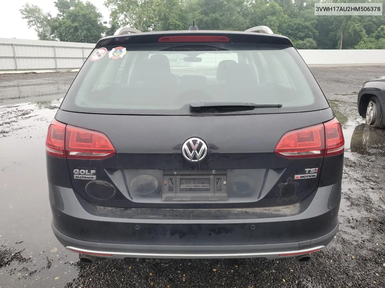 2017 Volkswagen Golf Alltrack S VIN: 3VWH17AU2HM506378 Lot: 60822005