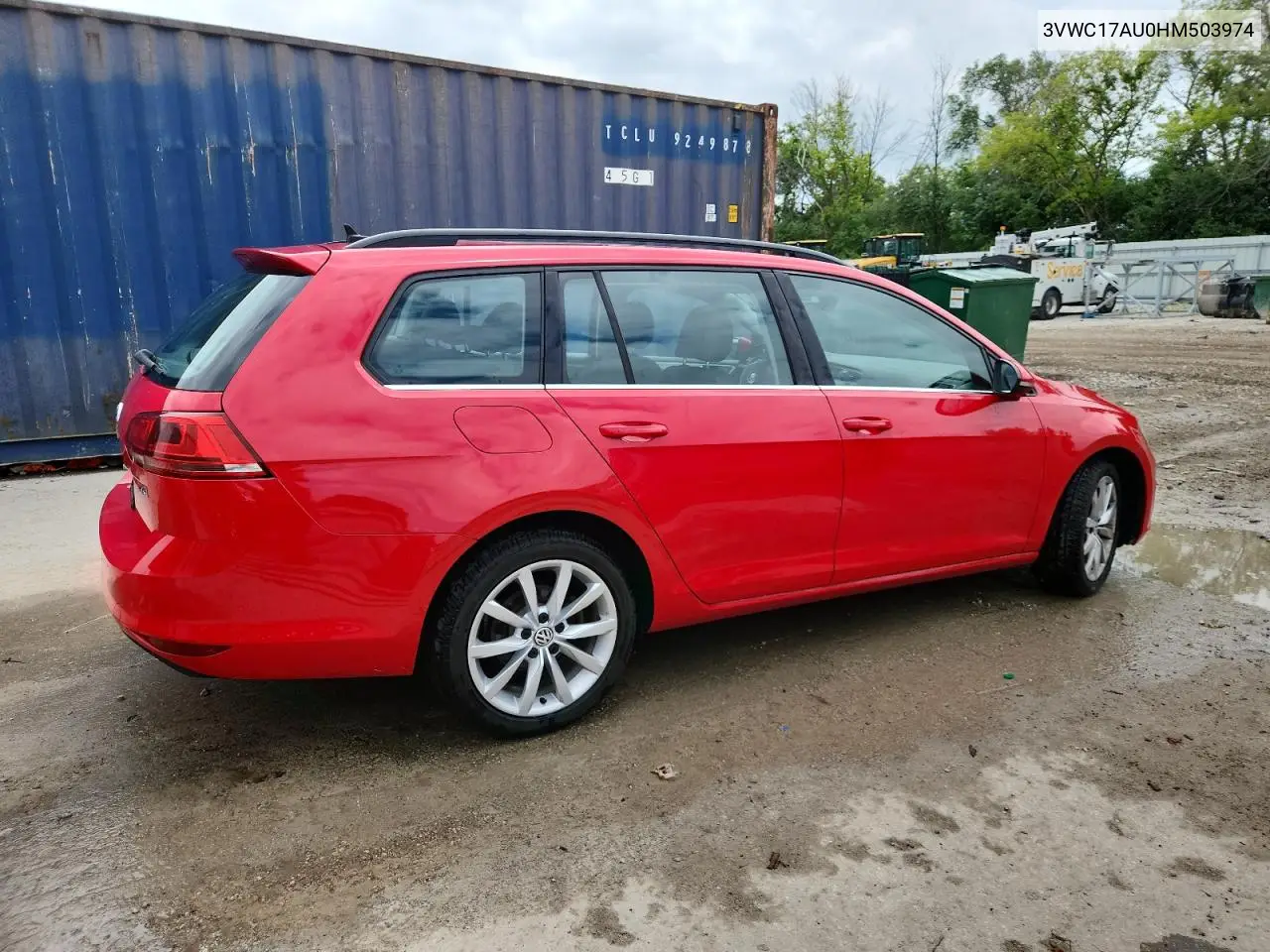 2017 Volkswagen Golf Sportwagen S VIN: 3VWC17AU0HM503974 Lot: 61005995