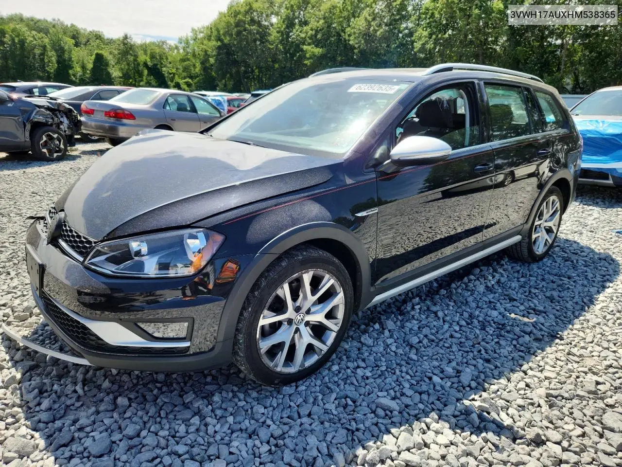 2017 Volkswagen Golf Alltrack S VIN: 3VWH17AUXHM538365 Lot: 62392635