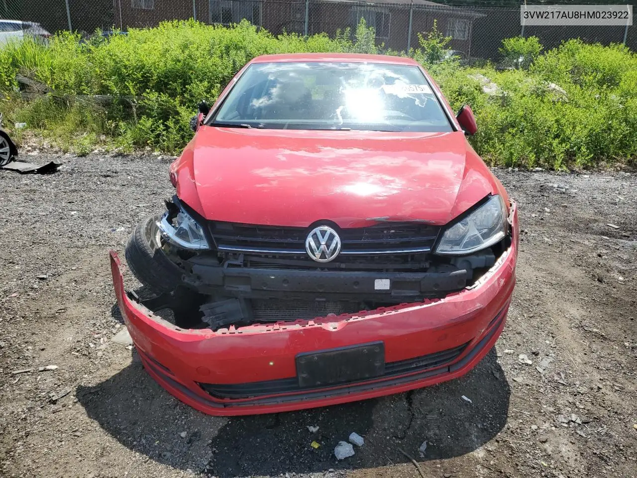 2017 Volkswagen Golf S VIN: 3VW217AU8HM023922 Lot: 62486575