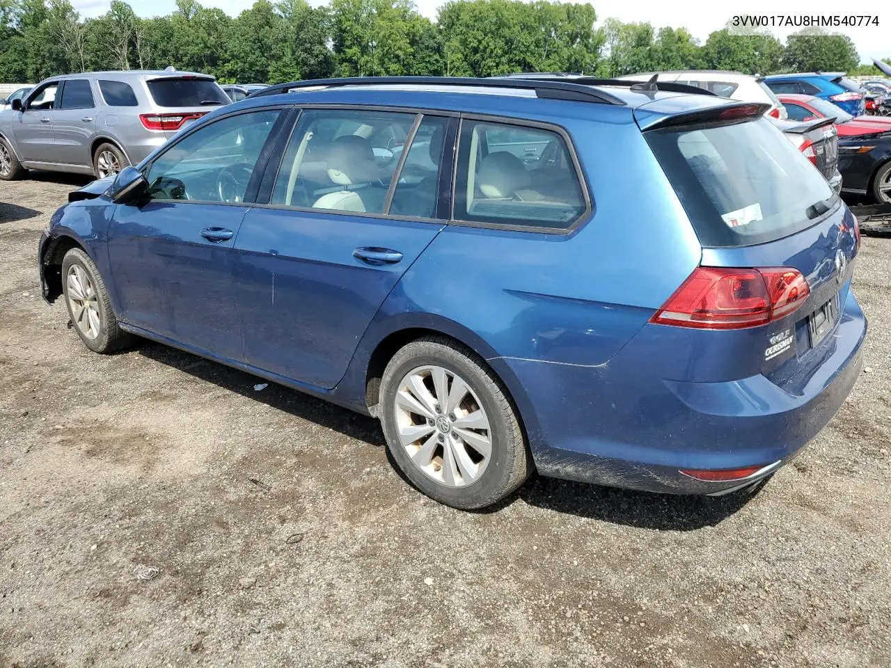 2017 Volkswagen Golf Sportwagen S VIN: 3VW017AU8HM540774 Lot: 62906075