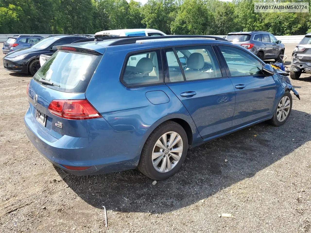 2017 Volkswagen Golf Sportwagen S VIN: 3VW017AU8HM540774 Lot: 62906075