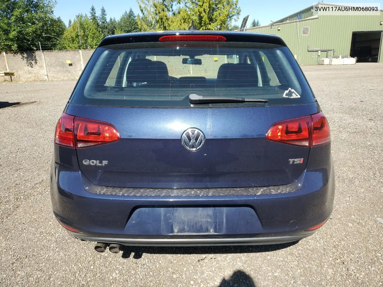 2017 Volkswagen Golf S VIN: 3VW117AU6HM068093 Lot: 63088725