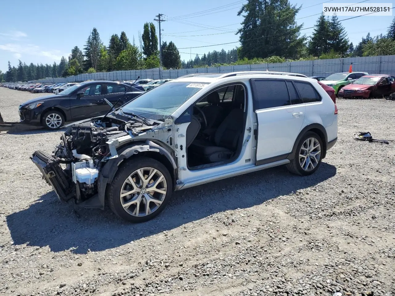 2017 Volkswagen Golf Alltrack S VIN: 3VWH17AU7HM528151 Lot: 63118175