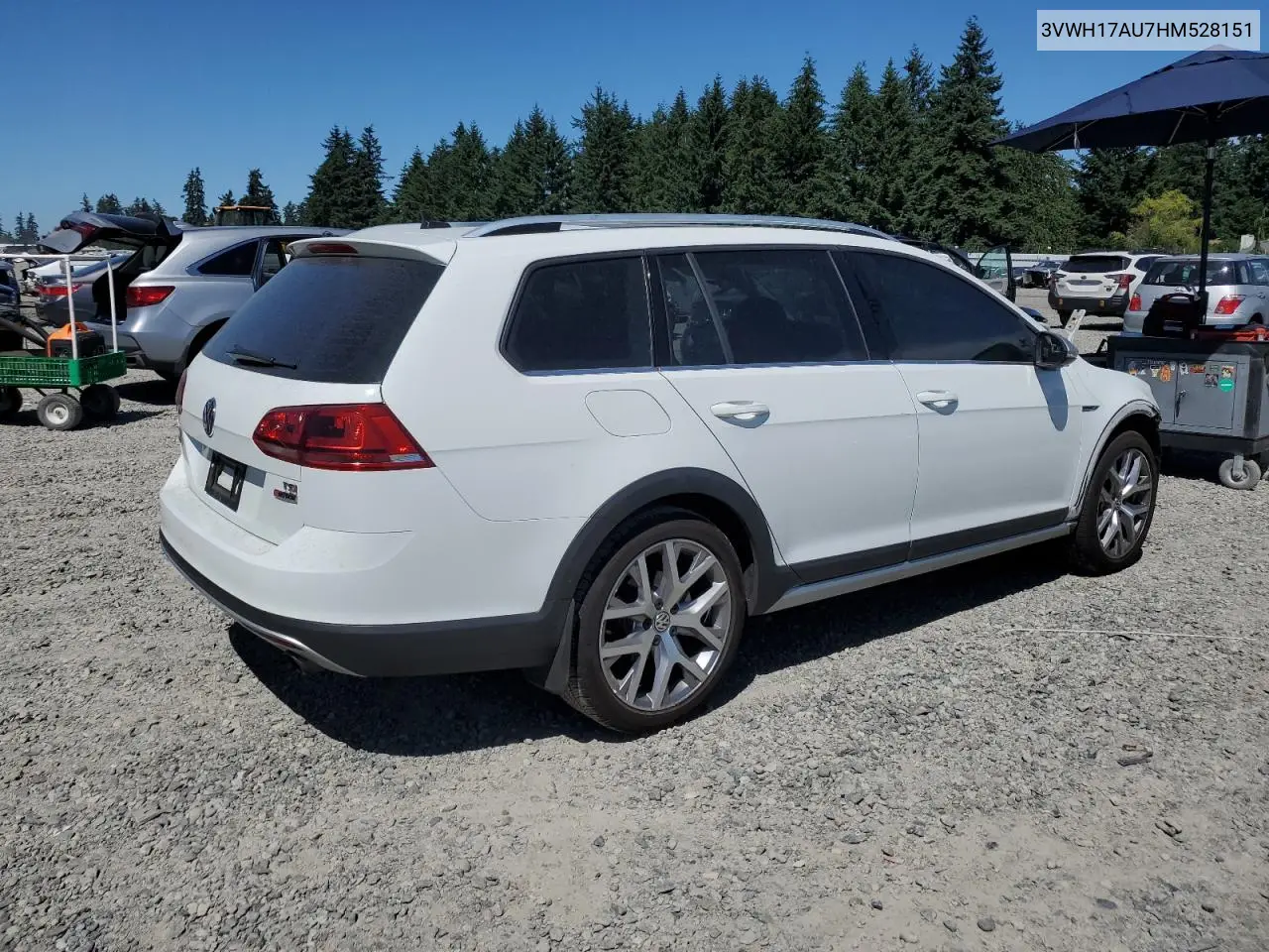 2017 Volkswagen Golf Alltrack S VIN: 3VWH17AU7HM528151 Lot: 63118175