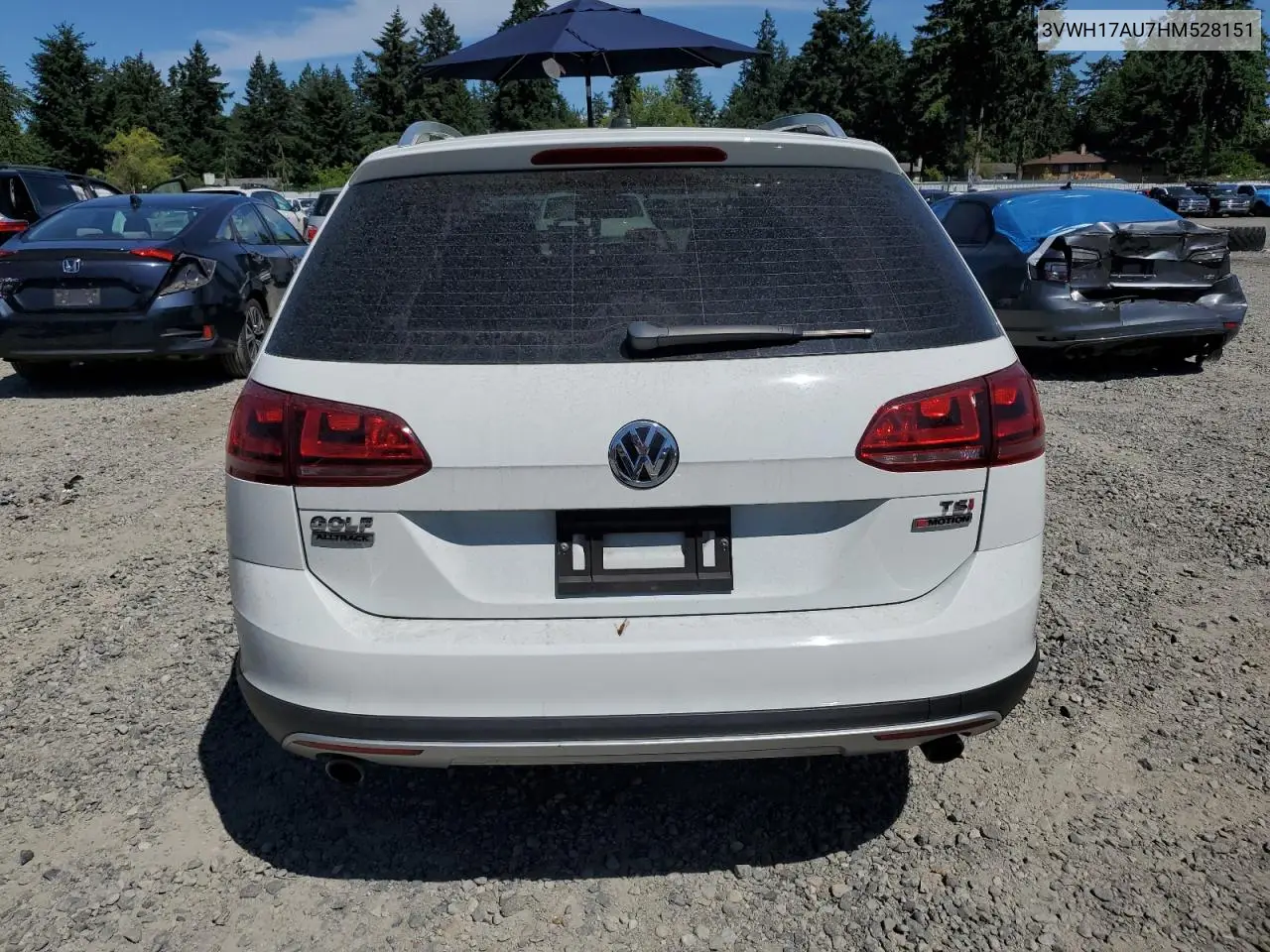 2017 Volkswagen Golf Alltrack S VIN: 3VWH17AU7HM528151 Lot: 63118175