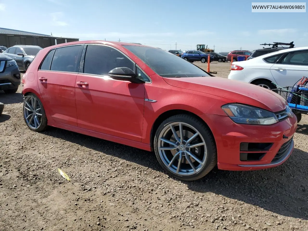 2017 Volkswagen Golf R VIN: WVWVF7AU4HW069801 Lot: 63259215