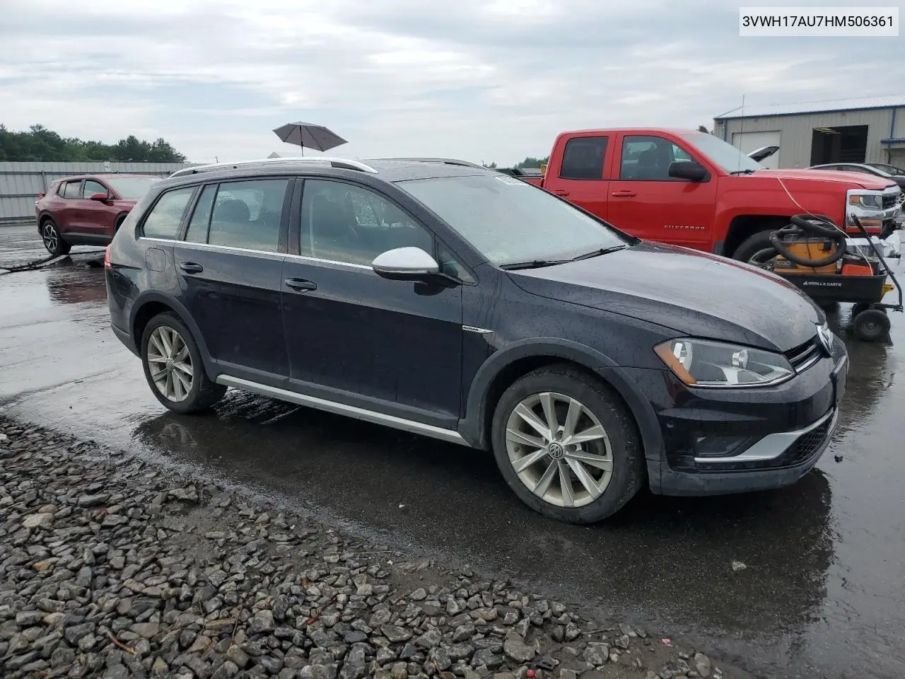 2017 Volkswagen Golf Alltrack S VIN: 3VWH17AU7HM506361 Lot: 63438055