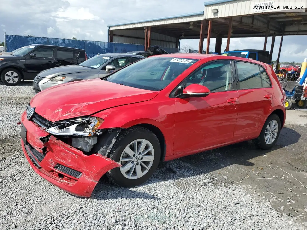 2017 Volkswagen Golf S VIN: 3VW117AU9HM031202 Lot: 63486295