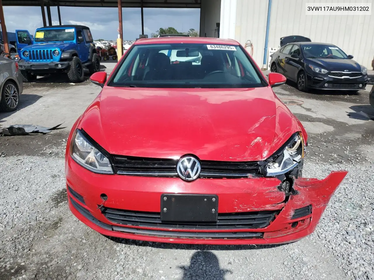 2017 Volkswagen Golf S VIN: 3VW117AU9HM031202 Lot: 63486295