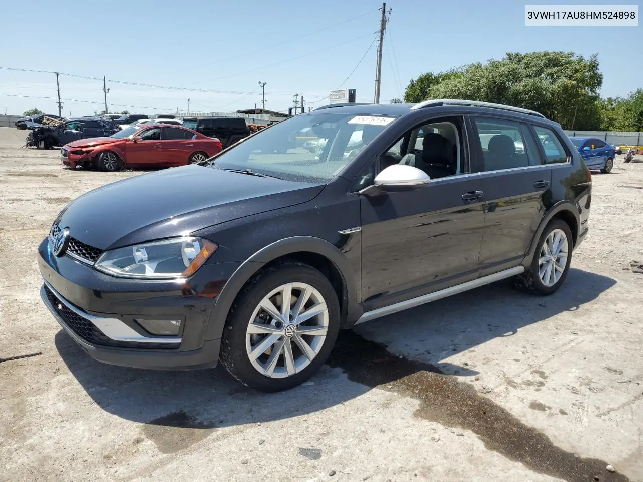 2017 Volkswagen Golf Alltrack S VIN: 3VWH17AU8HM524898 Lot: 65476135