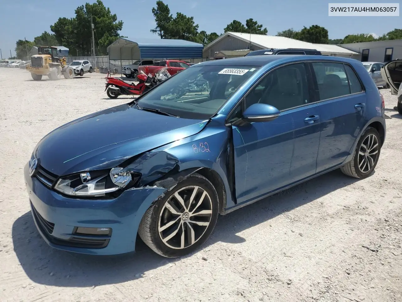 2017 Volkswagen Golf S VIN: 3VW217AU4HM063057 Lot: 65563355