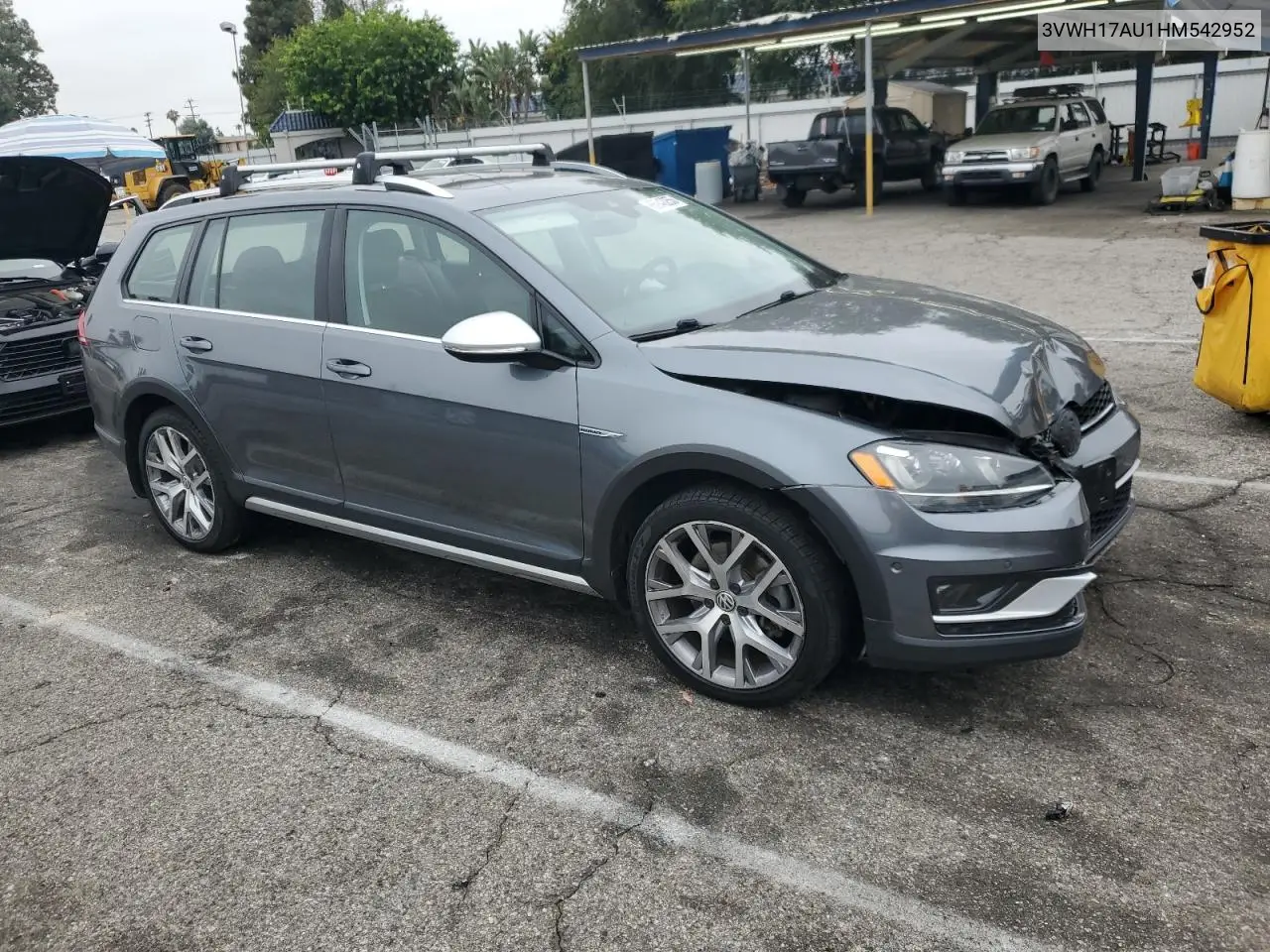 3vwh17au1hm542952 3VWH17AU1HM542952 2017 Volkswagen Golf Alltrack S