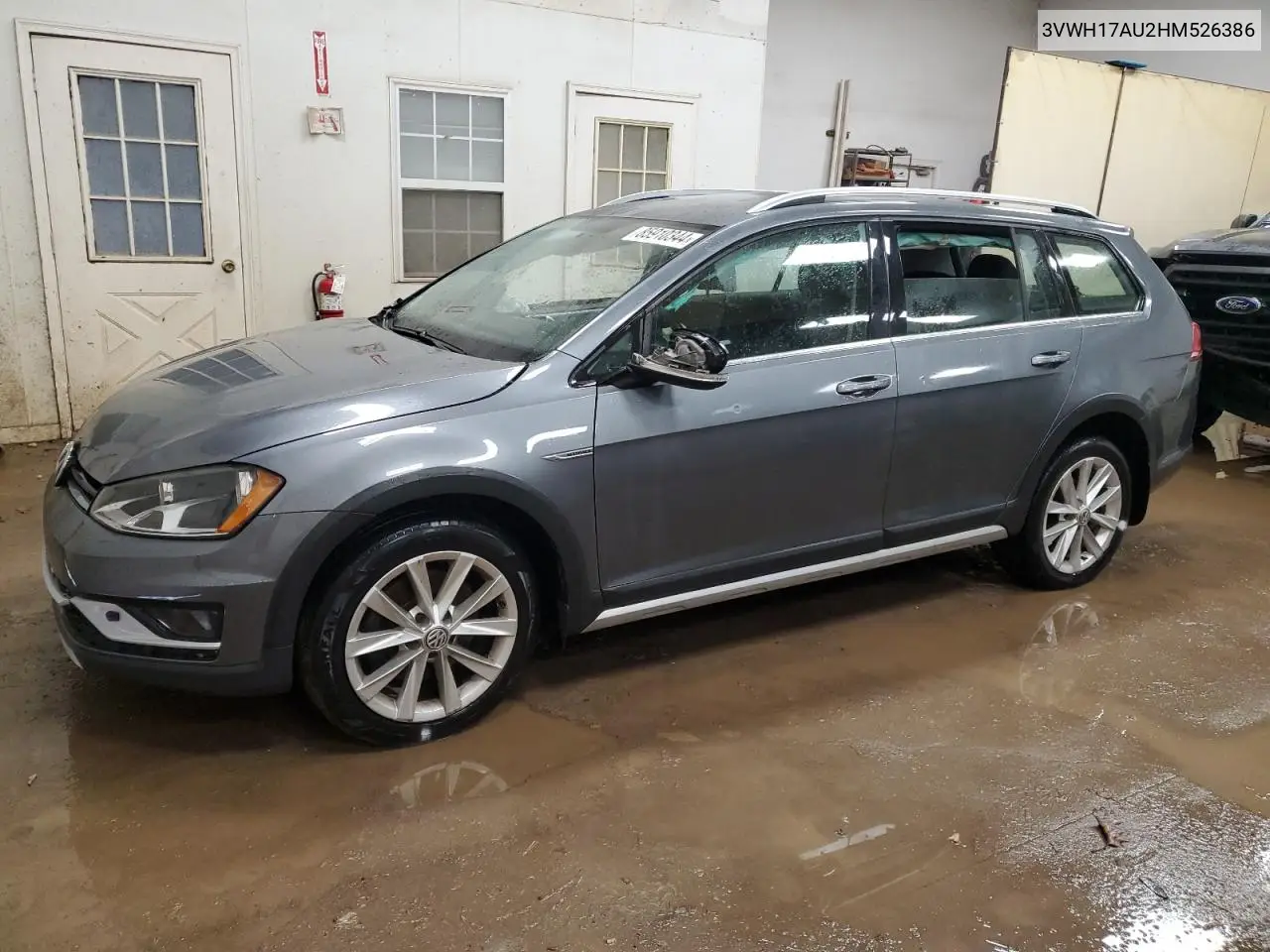 2017 Volkswagen Golf Alltrack S VIN: 3VWH17AU2HM526386 Lot: 85910344