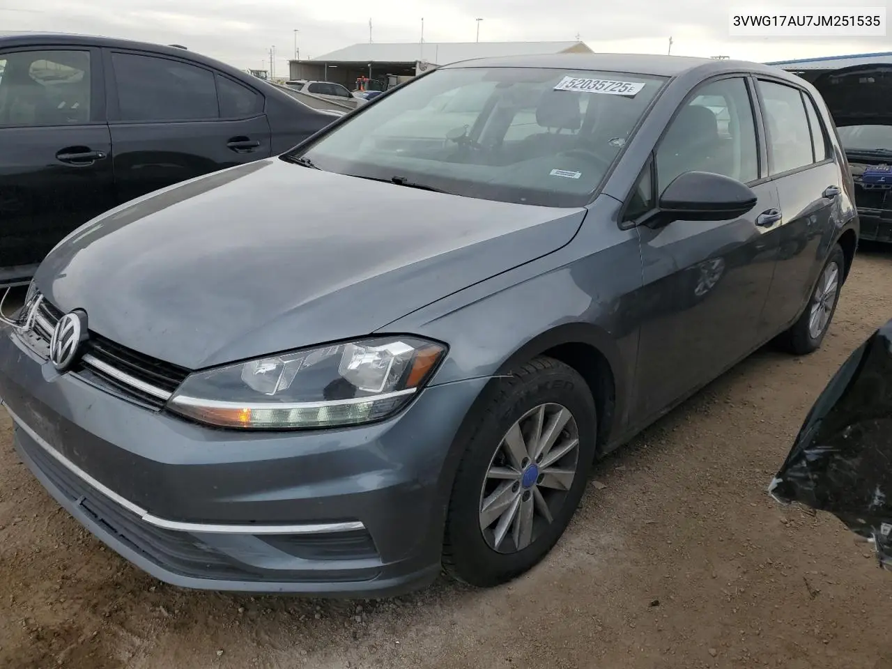 2018 Volkswagen Golf S VIN: 3VWG17AU7JM251535 Lot: 52035725