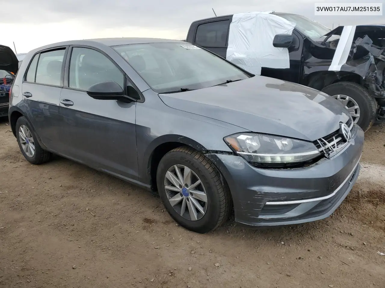 2018 Volkswagen Golf S VIN: 3VWG17AU7JM251535 Lot: 52035725