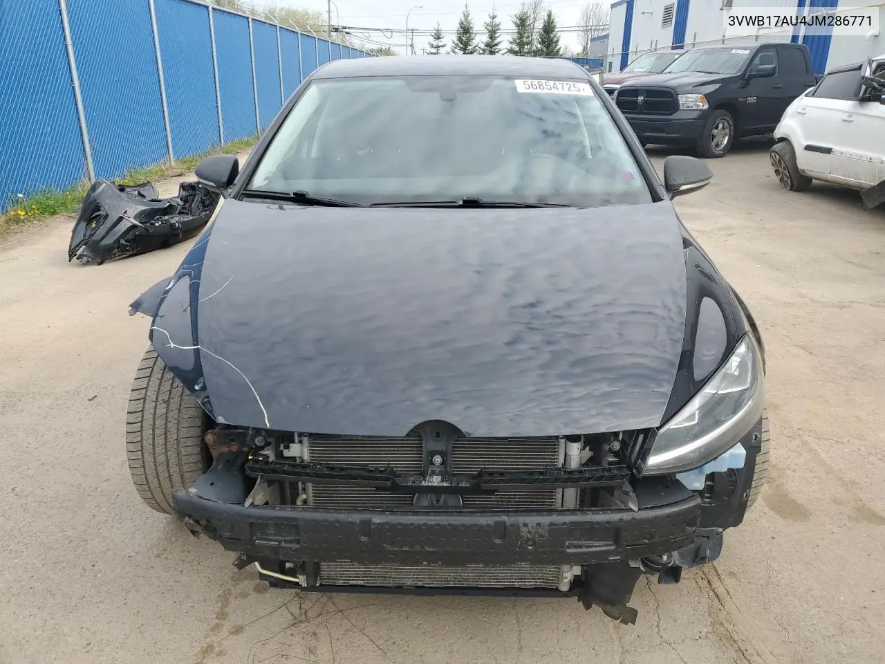 2018 Volkswagen Golf S VIN: 3VWB17AU4JM286771 Lot: 56854725