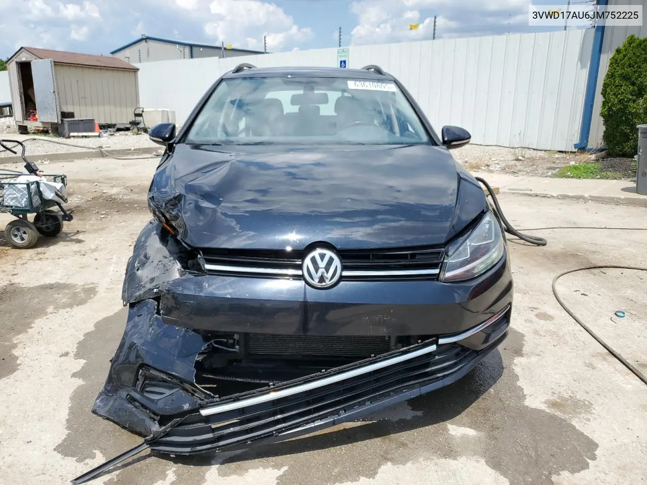 2018 Volkswagen Golf Sportwagen S VIN: 3VWD17AU6JM752225 Lot: 63610805