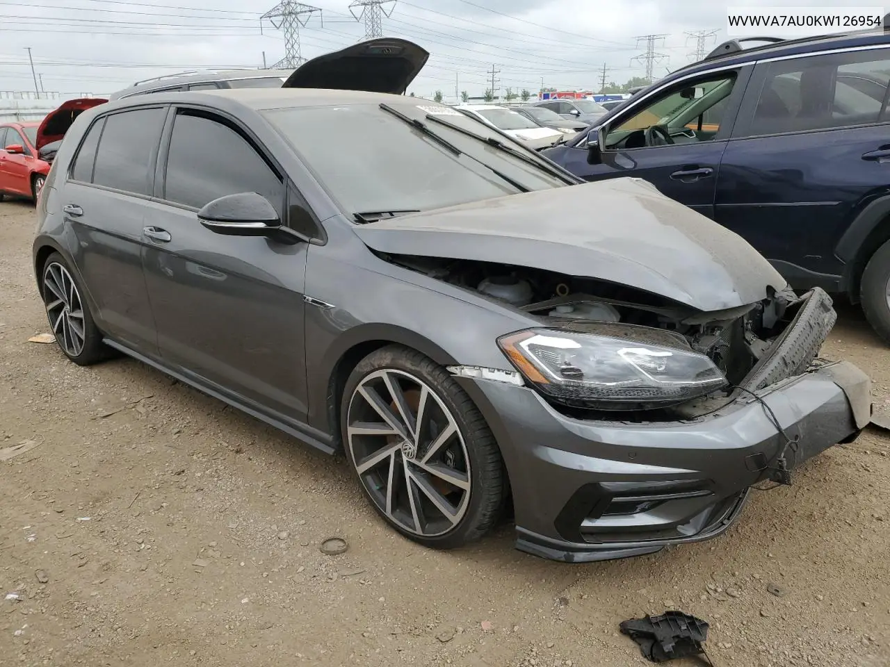 2019 Volkswagen Golf R VIN: WVWVA7AU0KW126954 Lot: 56657935