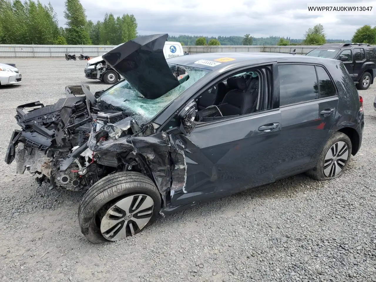2019 Volkswagen E-Golf Sel Premium VIN: WVWPR7AU0KW913047 Lot: 57083805