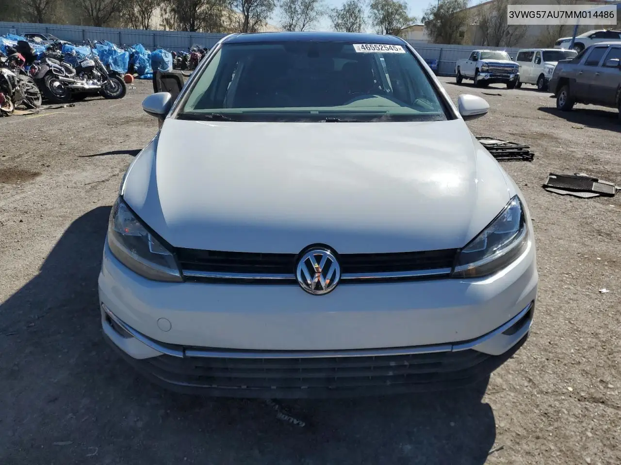 2021 Volkswagen Golf VIN: 3VWG57AU7MM014486 Lot: 46552545