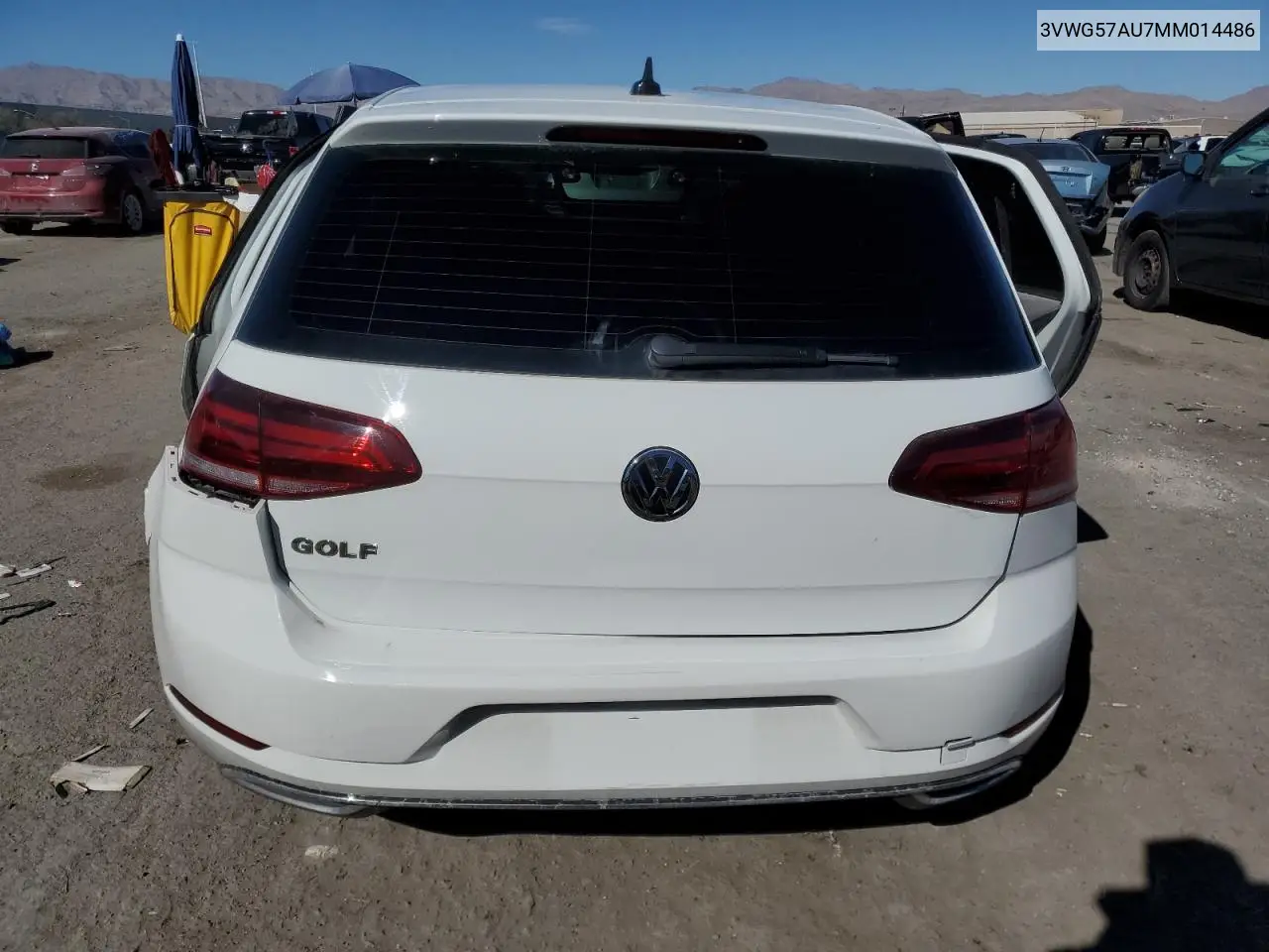 2021 Volkswagen Golf VIN: 3VWG57AU7MM014486 Lot: 46552545