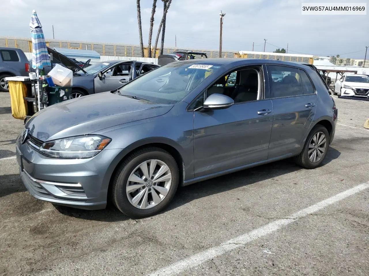 2021 Volkswagen Golf VIN: 3VWG57AU4MM016969 Lot: 53919955