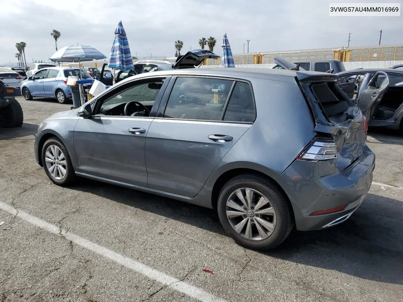 2021 Volkswagen Golf VIN: 3VWG57AU4MM016969 Lot: 53919955