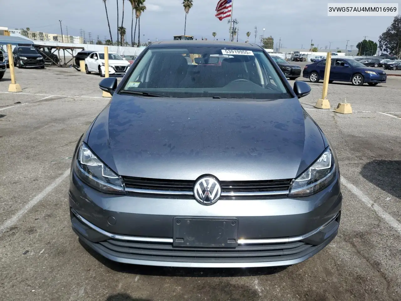 2021 Volkswagen Golf VIN: 3VWG57AU4MM016969 Lot: 53919955