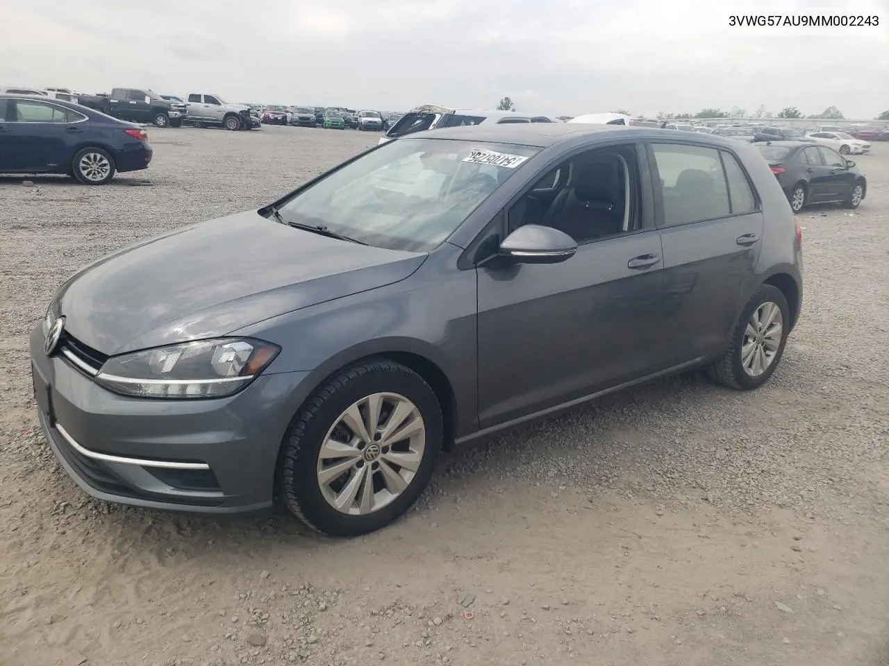 2021 Volkswagen Golf VIN: 3VWG57AU9MM002243 Lot: 54705725