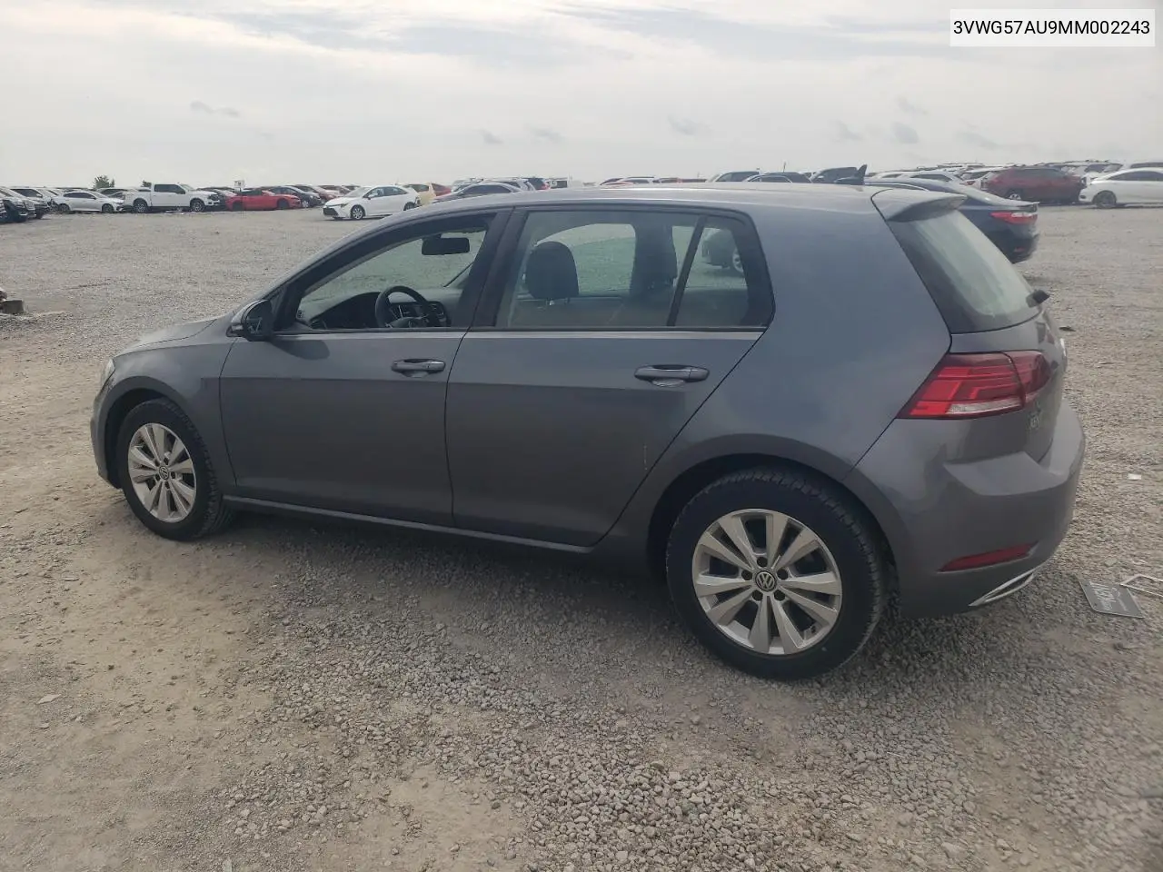 2021 Volkswagen Golf VIN: 3VWG57AU9MM002243 Lot: 54705725