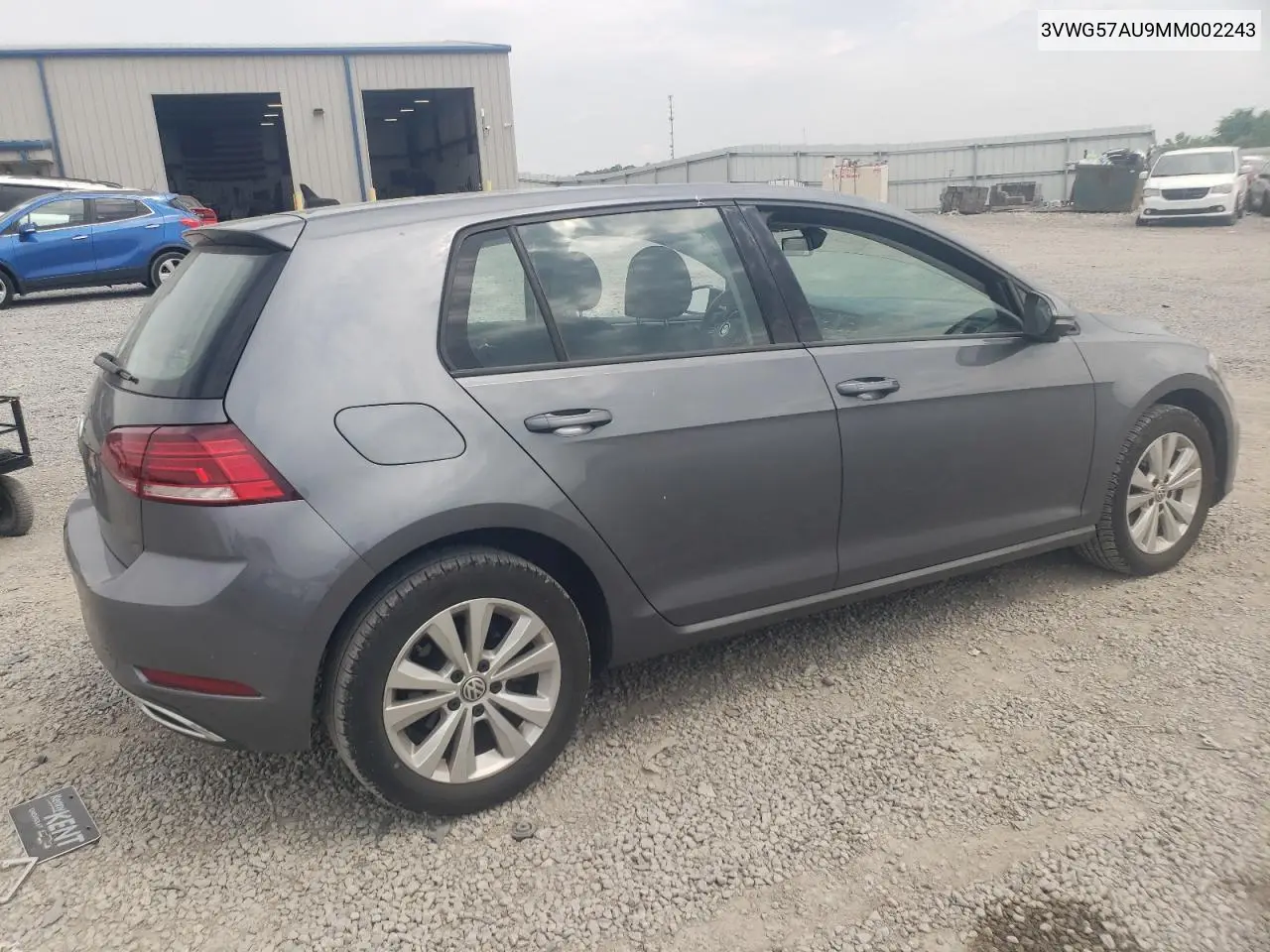 2021 Volkswagen Golf VIN: 3VWG57AU9MM002243 Lot: 54705725