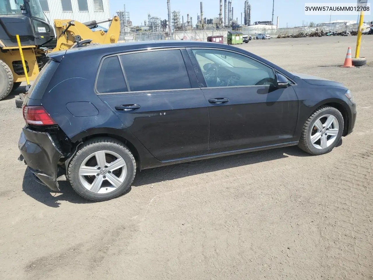 2021 Volkswagen Golf VIN: 3VWW57AU6MM012708 Lot: 56734835