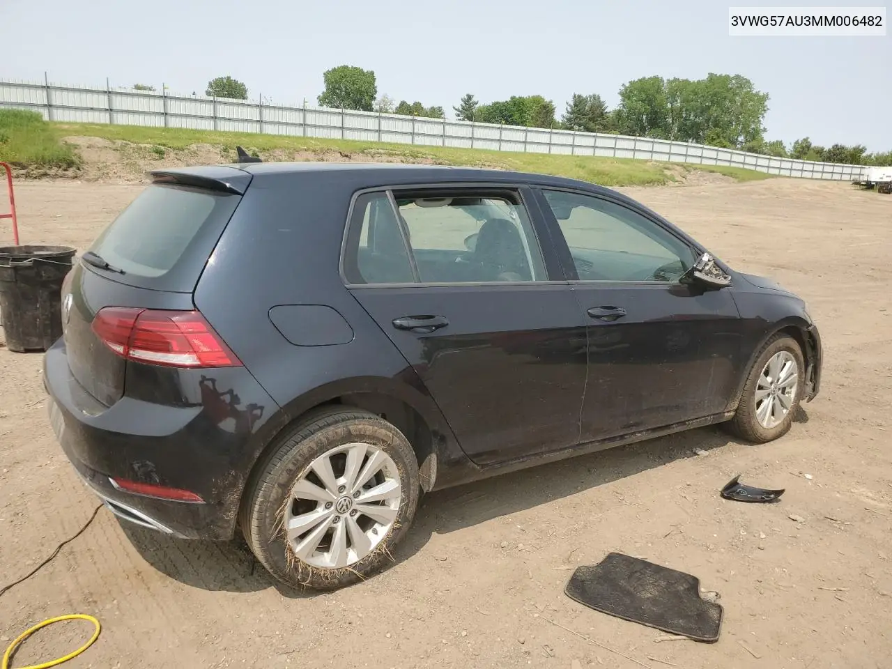 2021 Volkswagen Golf VIN: 3VWG57AU3MM006482 Lot: 58663765