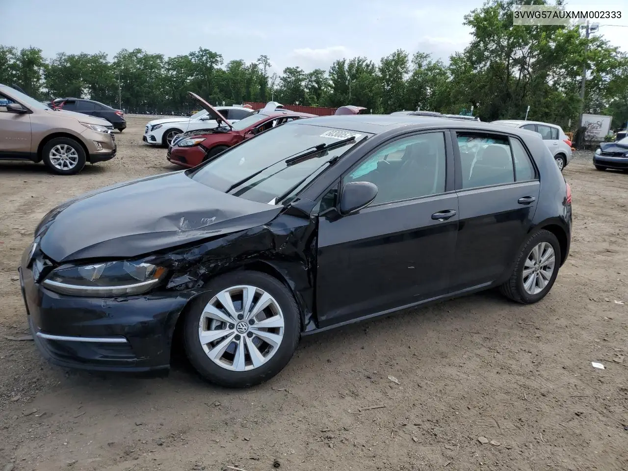 2021 Volkswagen Golf VIN: 3VWG57AUXMM002333 Lot: 60300575