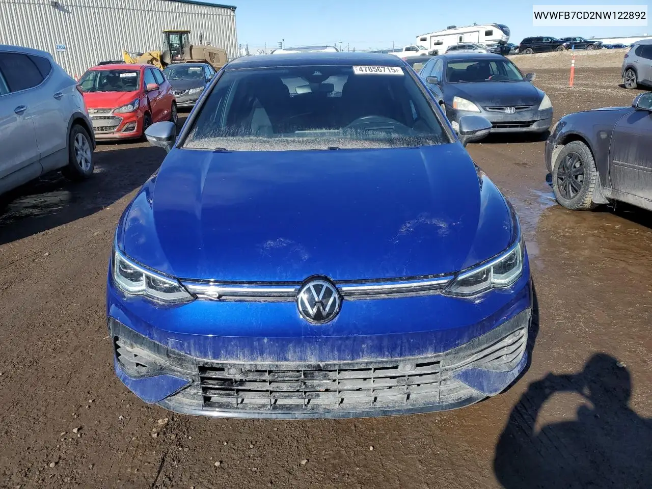 2022 Volkswagen Golf R VIN: WVWFB7CD2NW122892 Lot: 47856715