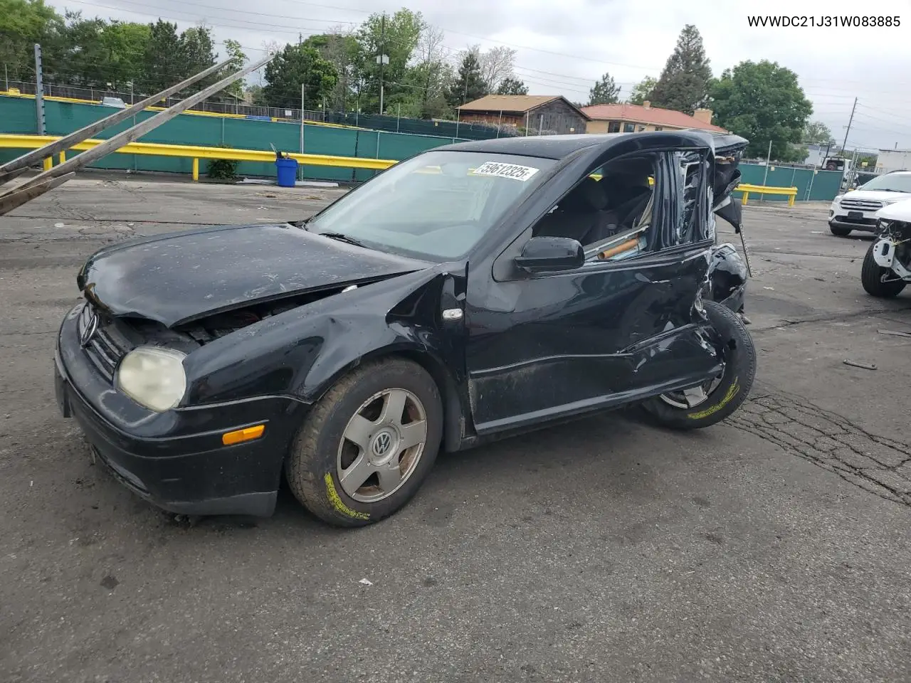 2001 Volkswagen Gti Gls VIN: WVWDC21J31W083885 Lot: 59612325