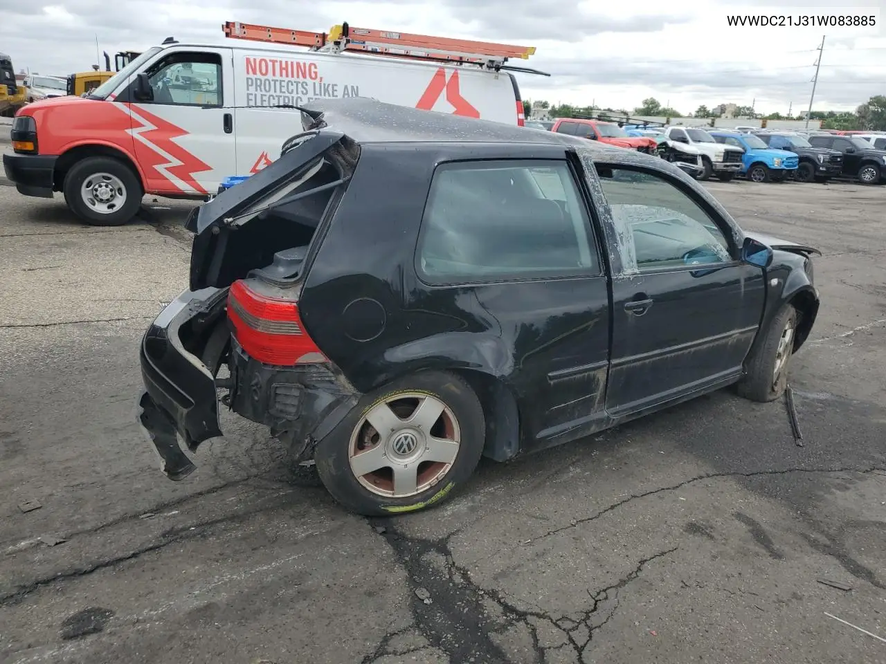 2001 Volkswagen Gti Gls VIN: WVWDC21J31W083885 Lot: 59612325