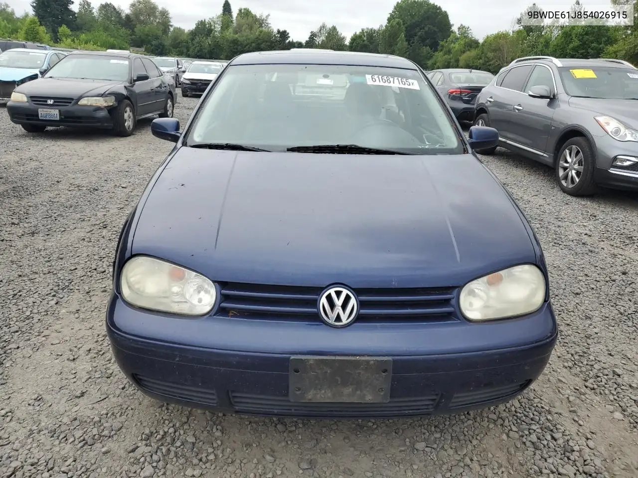 2005 Volkswagen Gti VIN: 9BWDE61J854026915 Lot: 61687165