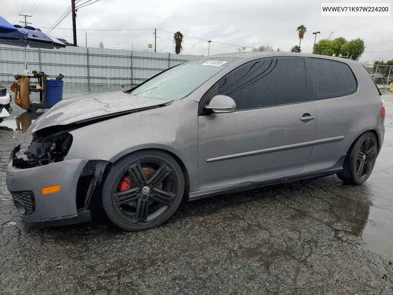 2007 Volkswagen New Gti VIN: WVWEV71K97W224200 Lot: 49146895