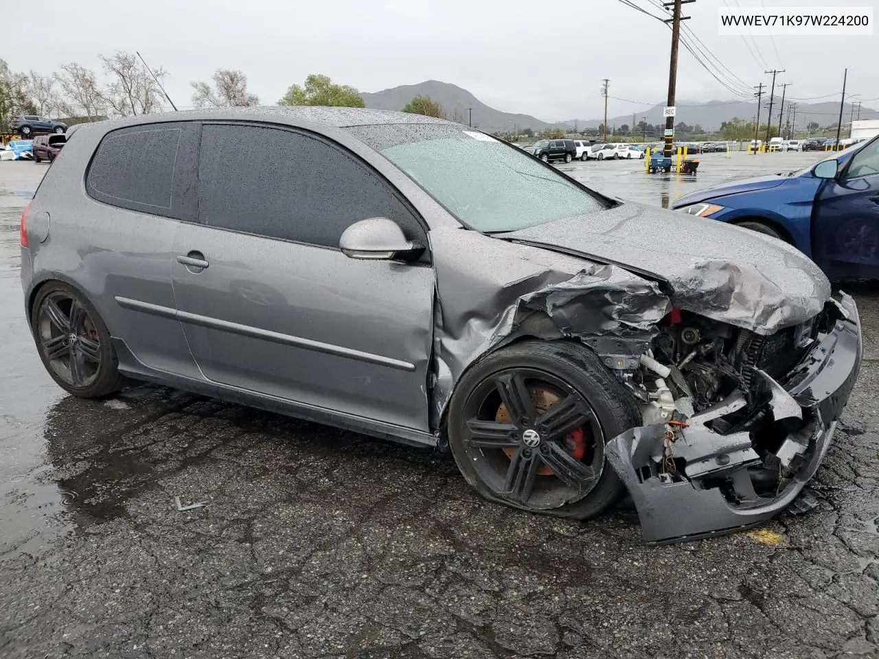 2007 Volkswagen New Gti VIN: WVWEV71K97W224200 Lot: 49146895