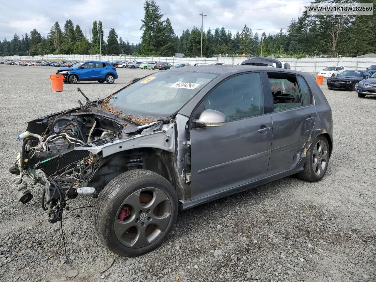2008 Volkswagen Gti VIN: WVWHV71K18W282669 Lot: 59244295