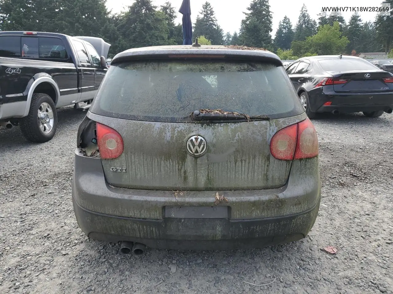 2008 Volkswagen Gti VIN: WVWHV71K18W282669 Lot: 59244295