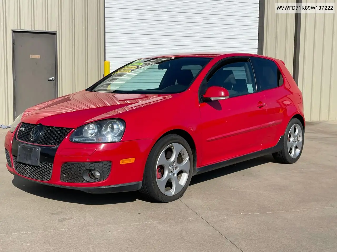 2009 Volkswagen Gti VIN: WVWFD71K89W137222 Lot: 64003525